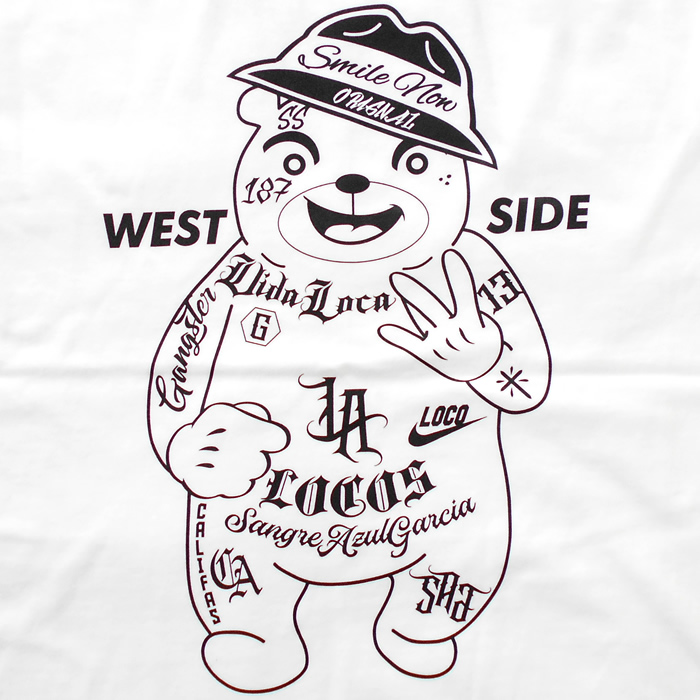 mexico bear locos crazy life sag west side la 13 chicano Street style chicano rap hiphop